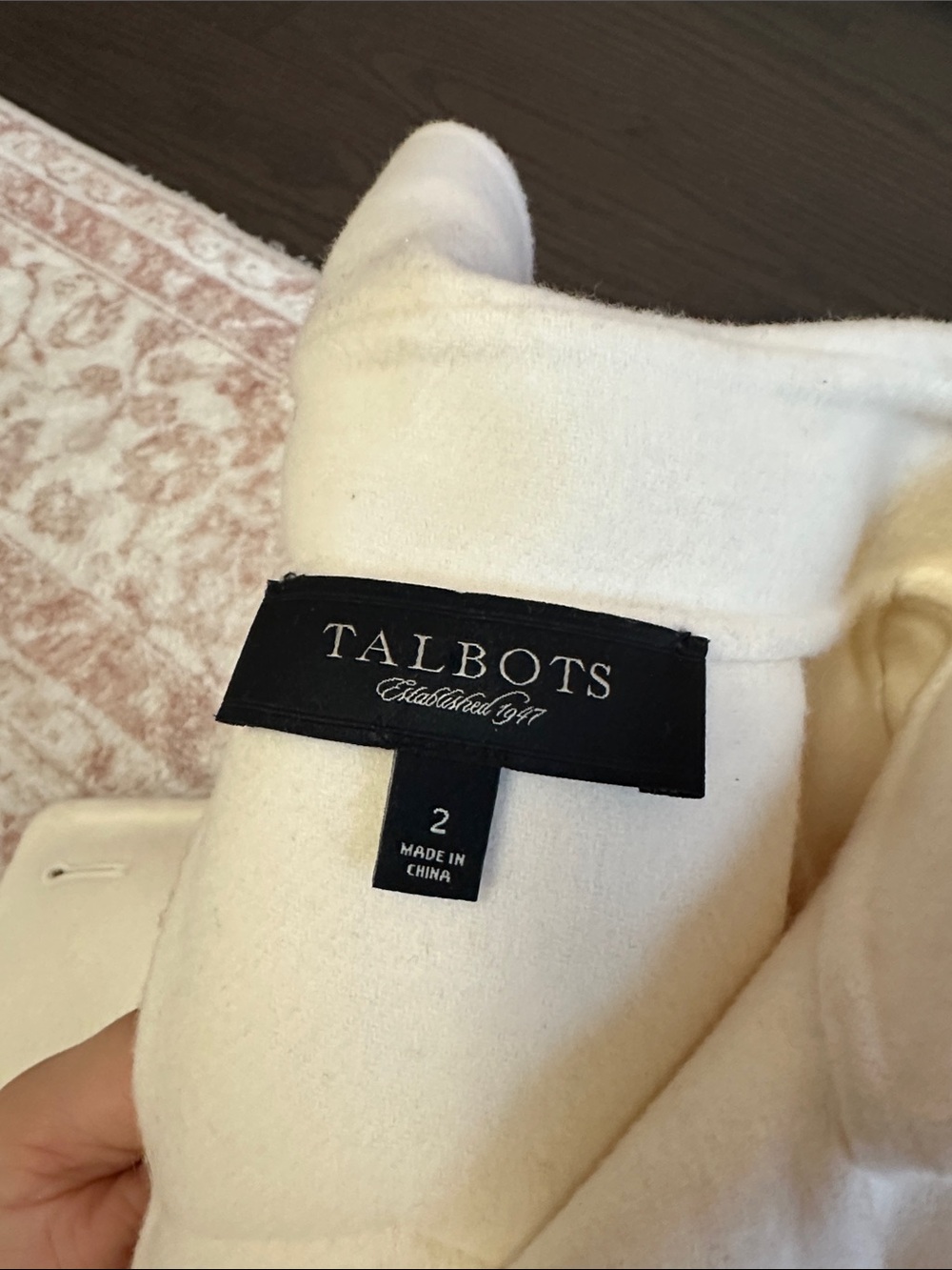 Pure Wool 🐑 Talbots Cropped Trench Jacket - Picture 3 of 12